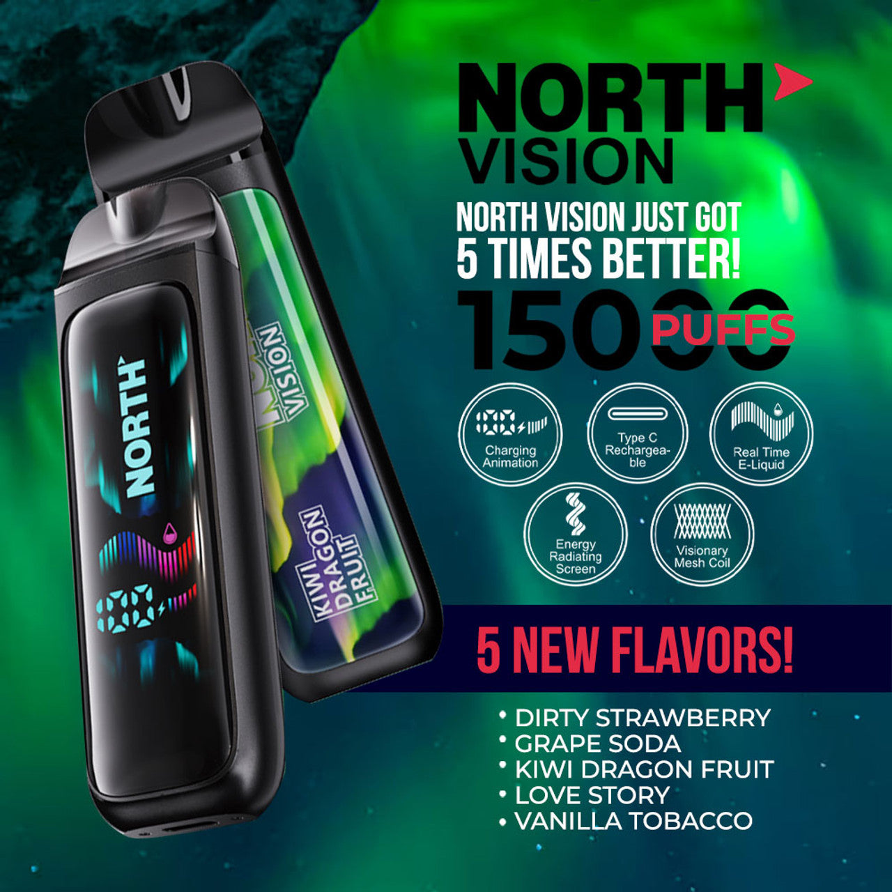 NORTH Vision 15k - Grape Soda
