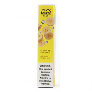 Puff Bar Plus Banana Ice 3.2ml Disposable 5% (50mg) - UK