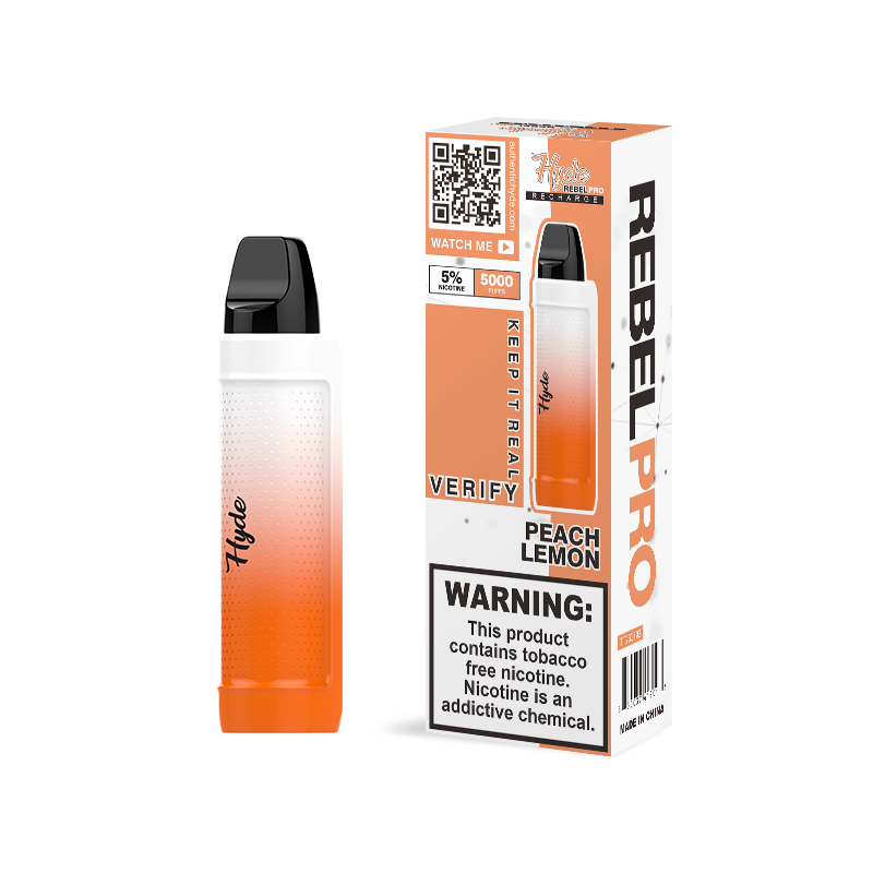 Hyde Rebel Pro (5000 Puffs) - Peach Lemon