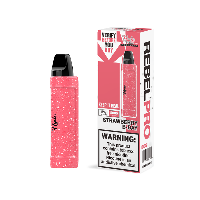 Hyde Rebel Pro (5000 Puffs) - Strawberry B-Day