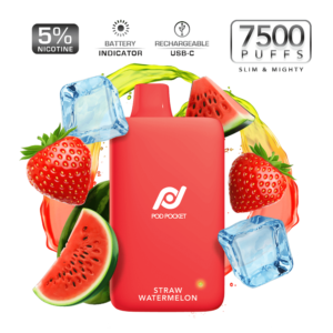 Pod Pocket 7500 - Strawberry Watermelon Ice