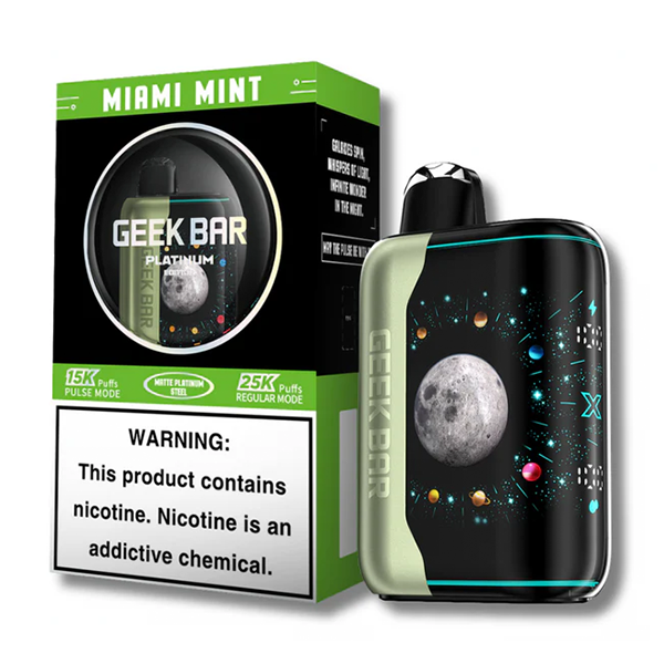 GEEK BAR PULSE X Platinum - Miami Mint
